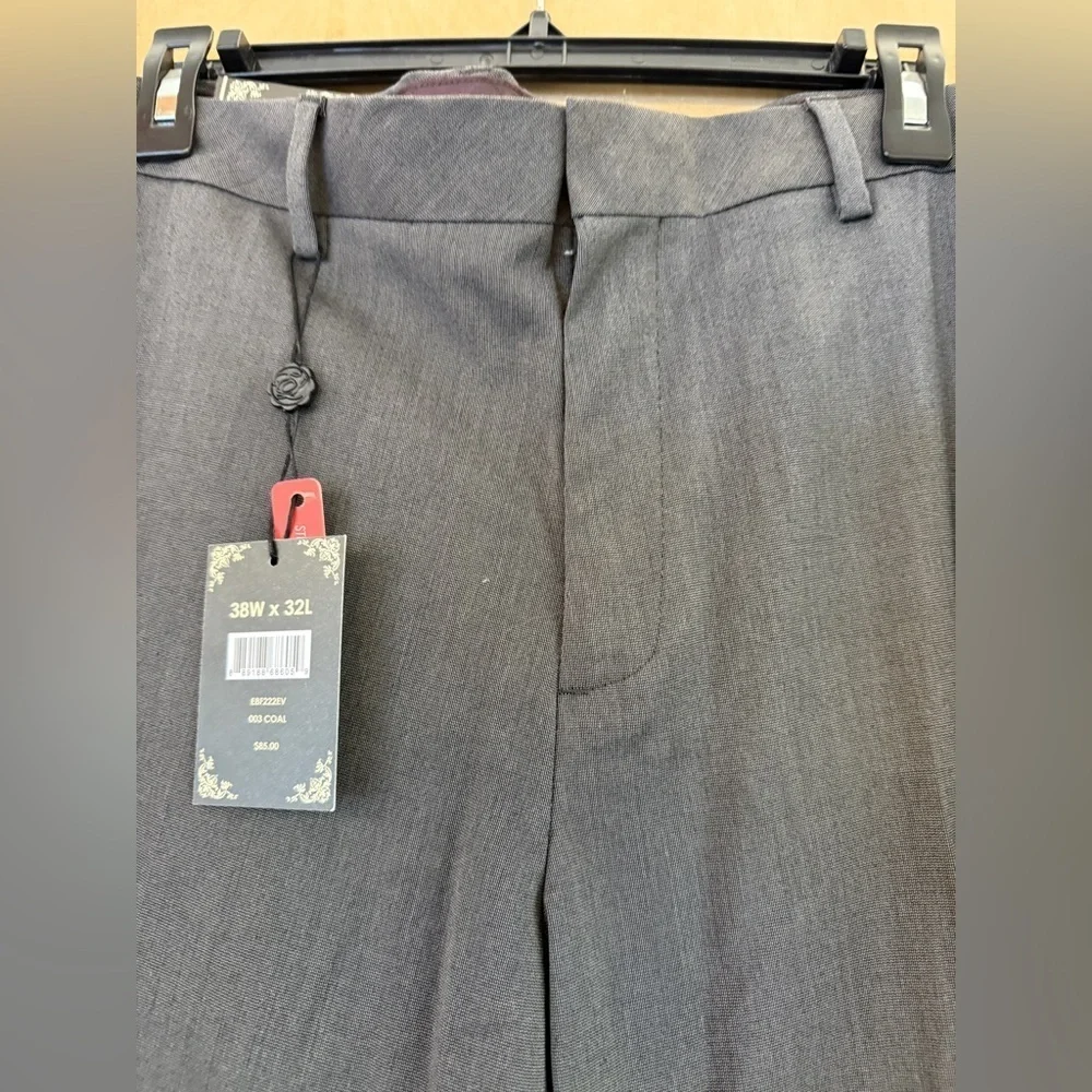 English Laundry Men's Charcoal Dress Pants